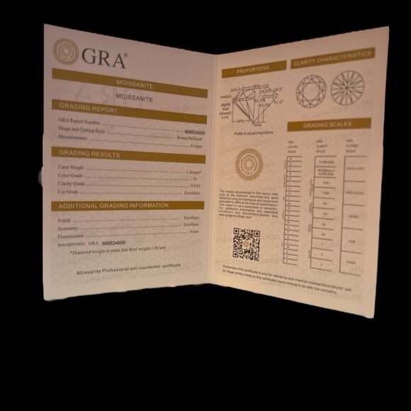 1 Carat Moissanite Necklace - Picture 9 of 12